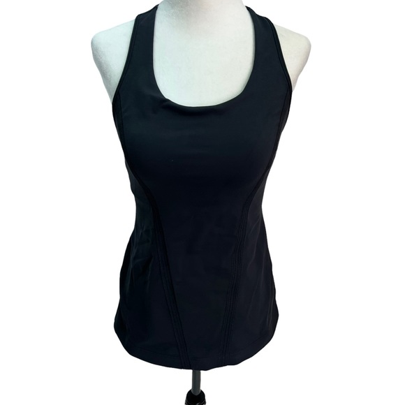 lululemon athletica Tops - Lululemon Black Racerback Light Support Tank Top Size 6